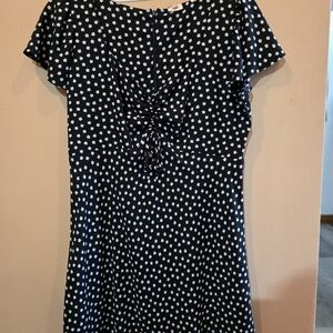 Levi's Black Dress with White Floral Design Size XL